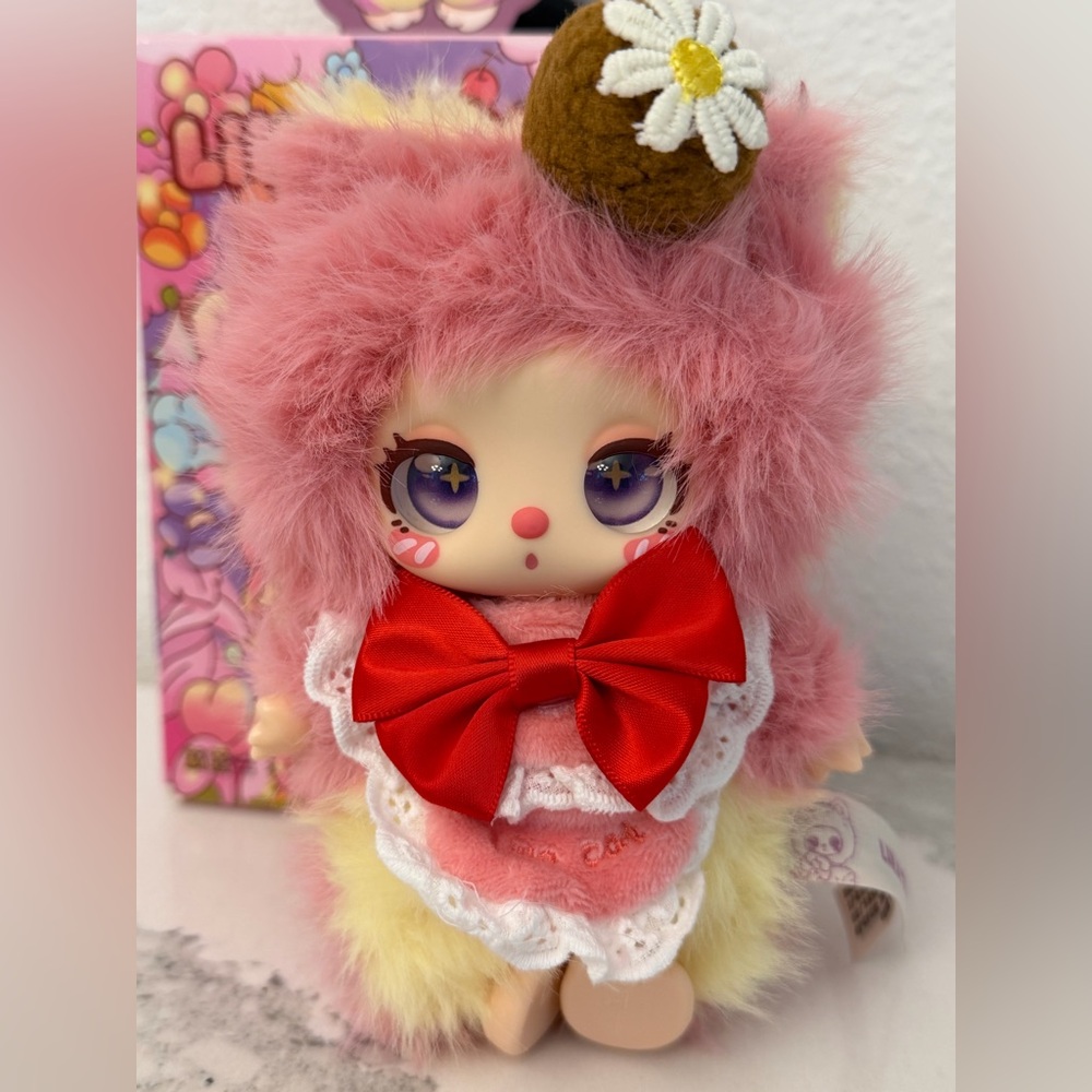 LIIlA’S CHEF KITCHEN Hazel Cream Puff Pink Yellow Plush Confirmed Blind Box NWT
